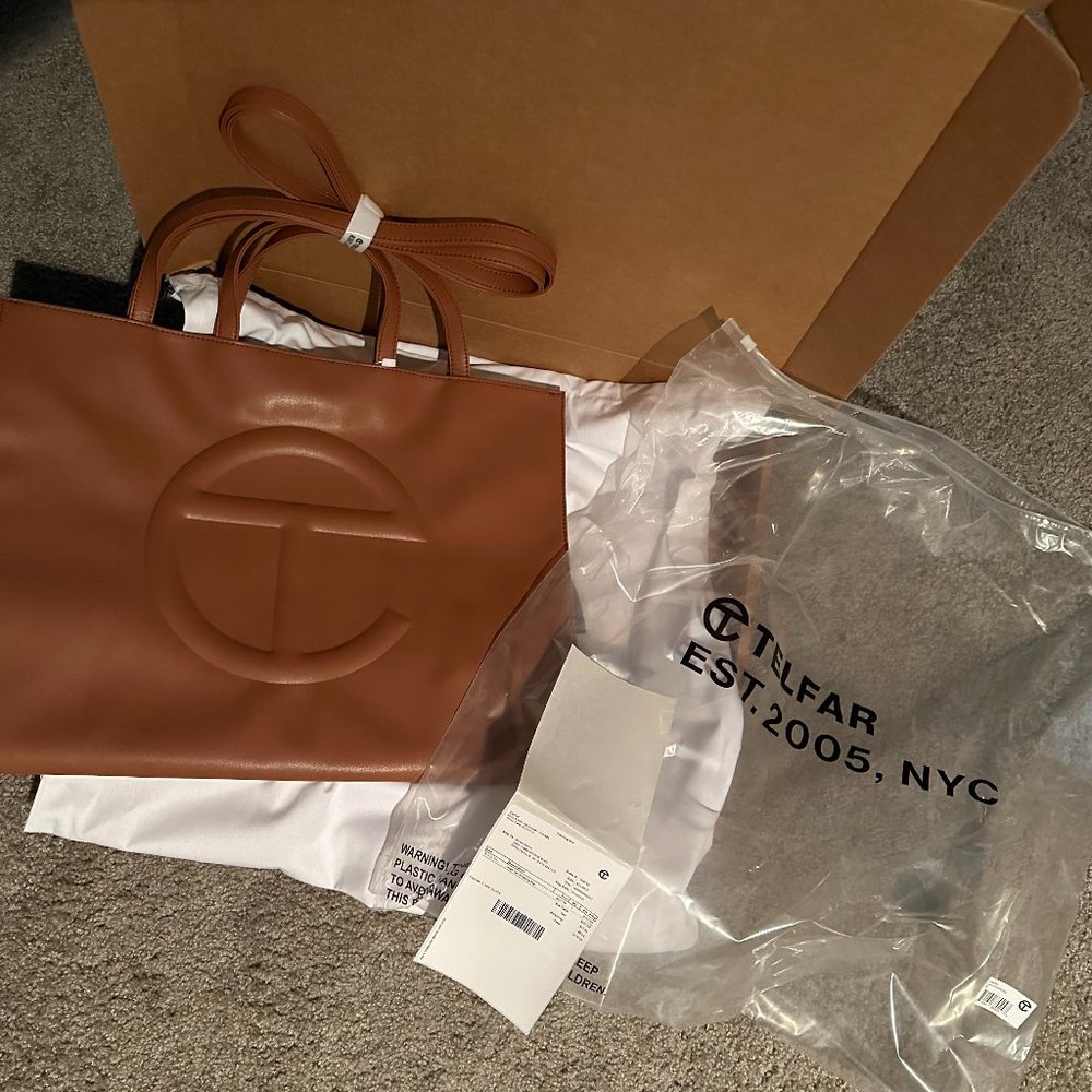 Telfar Large Tan Bag